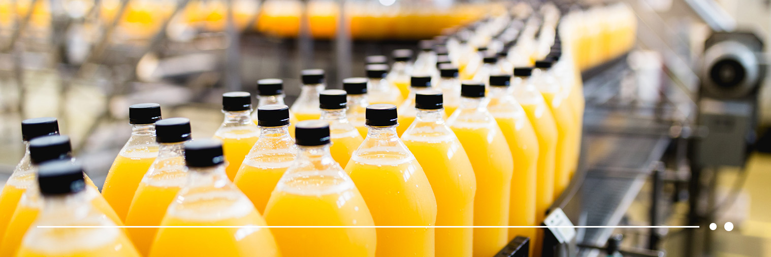 bottles on conveyor belt